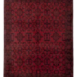 Afghanske tepper - Kunduz - 197 x 153 cm - rød