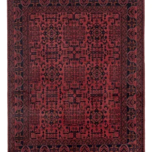 Afghanske tepper - Kunduz - 197 x 154 cm - rød
