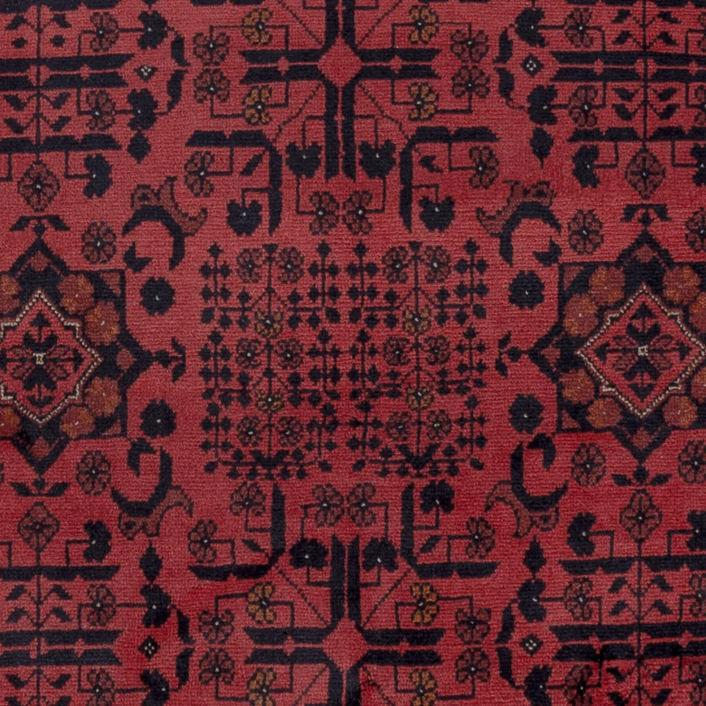 Afghanske tepper - Kunduz - 197 x 154 cm - rød