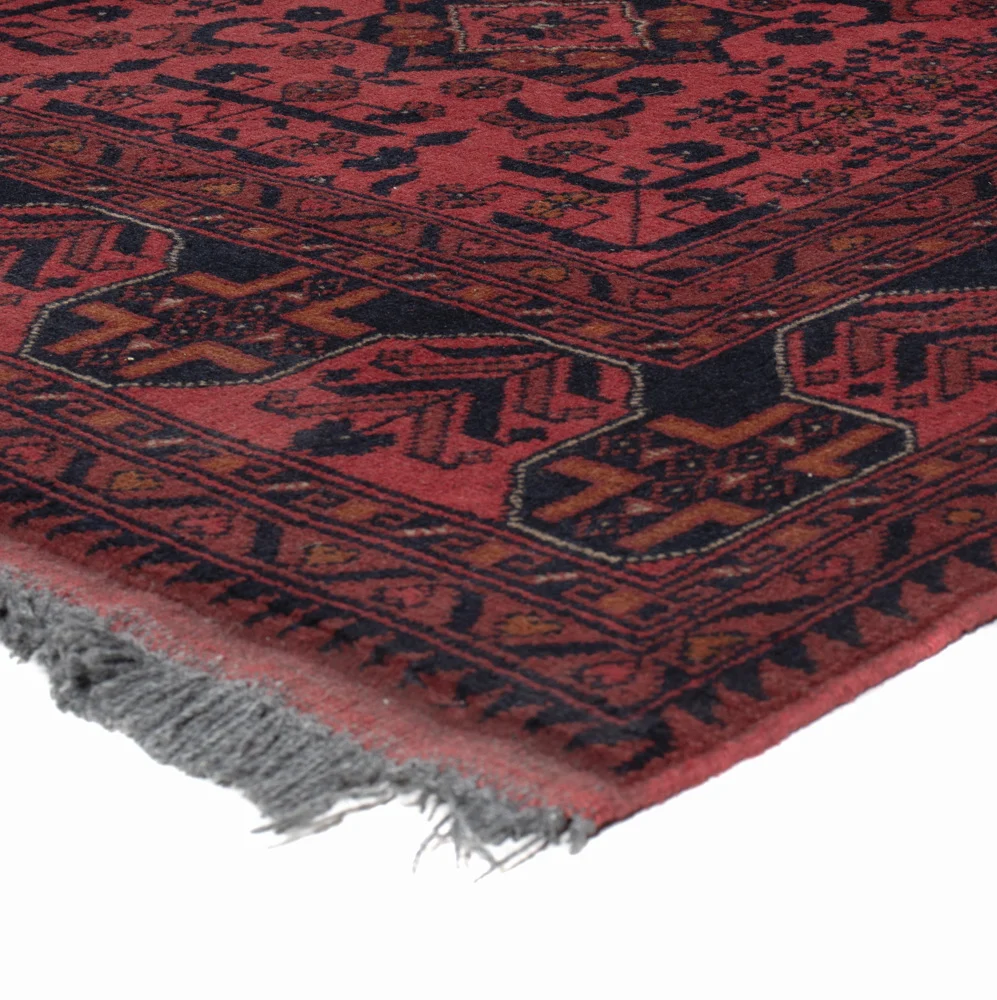 Afghanske tepper - Kunduz - 197 x 154 cm - rød