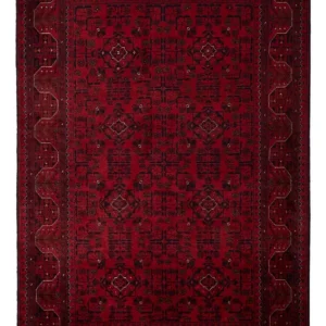 Afghanske tepper - Kunduz - 198 x 123 cm - rød