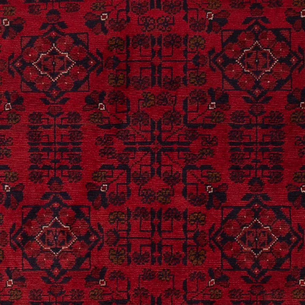 Afghanske tepper - Kunduz - 198 x 123 cm - rød