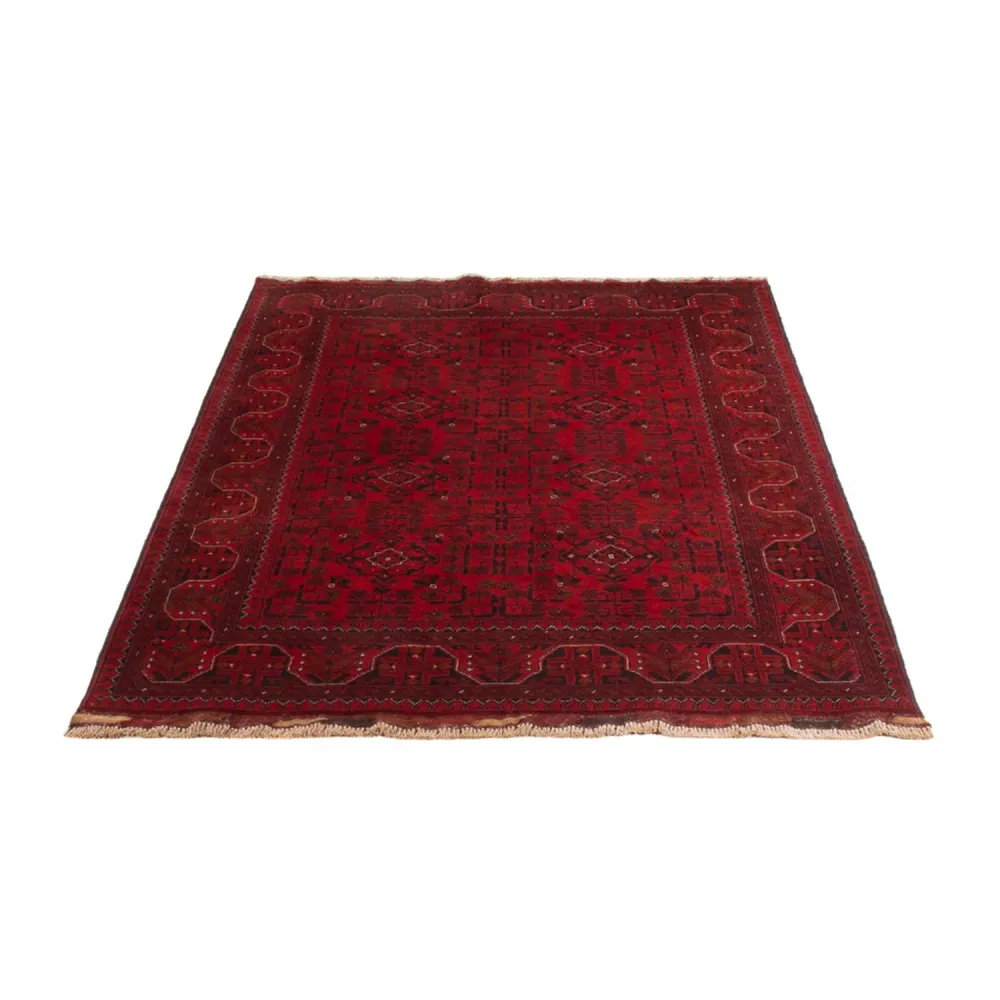 Afghanske tepper - Kunduz - 198 x 123 cm - rød