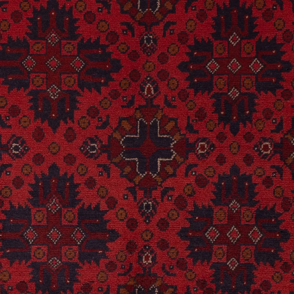 Afghanske tepper - Kunduz - 198 x 124 cm - mørk rød