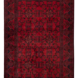 Afghanske tepper - Kunduz - 198 x 126 cm - rød