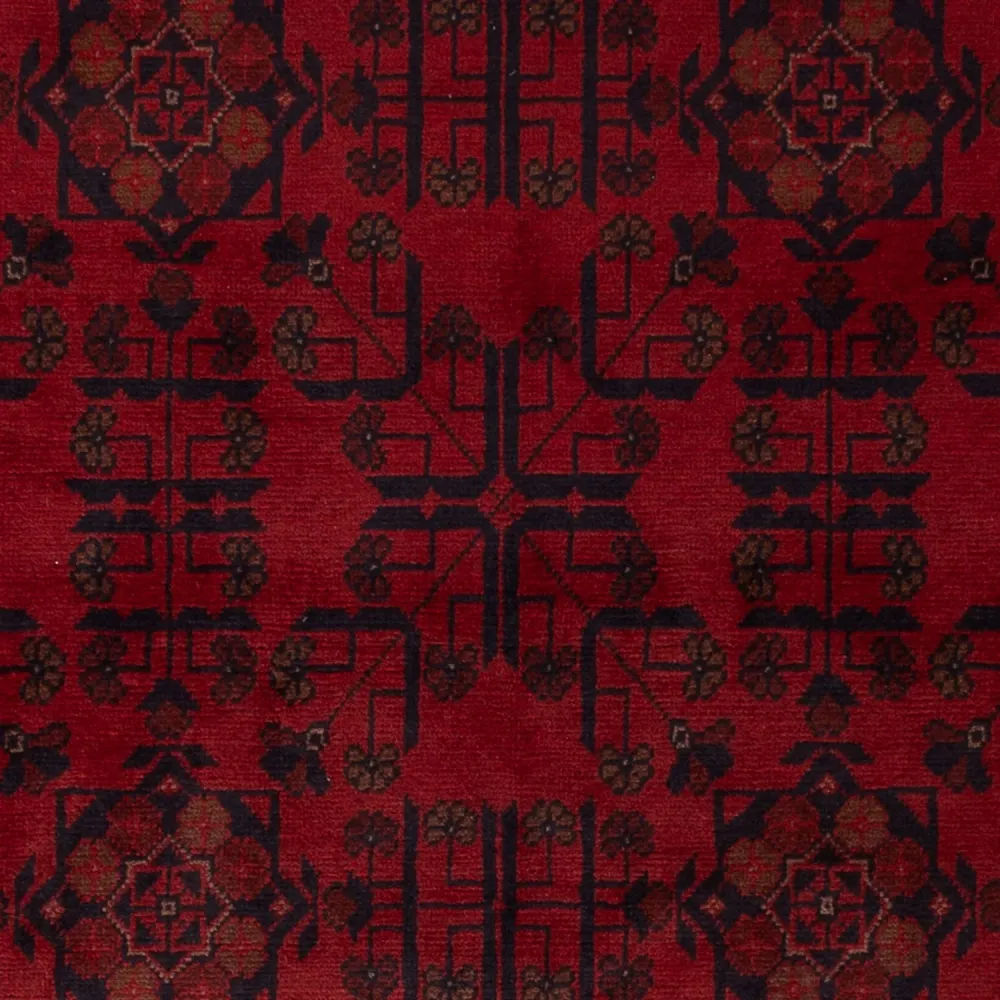 Afghanske tepper - Kunduz - 198 x 126 cm - rød