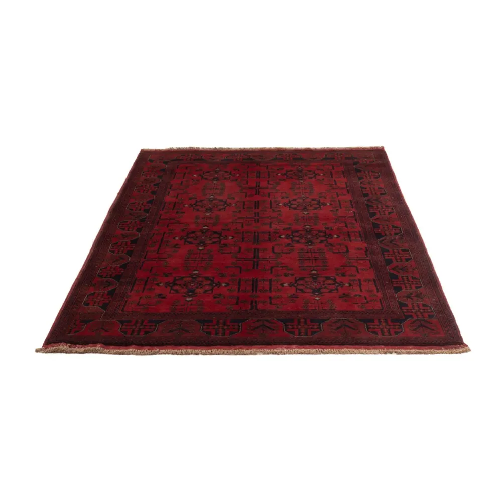 Afghanske tepper - Kunduz - 198 x 130 cm - mørk rød