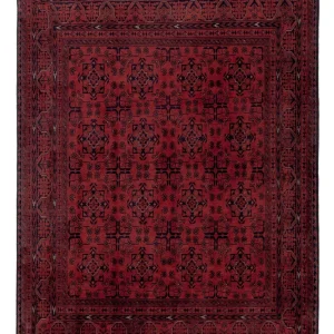 Afghanske tepper - Kunduz - 198 x 148 cm - rød