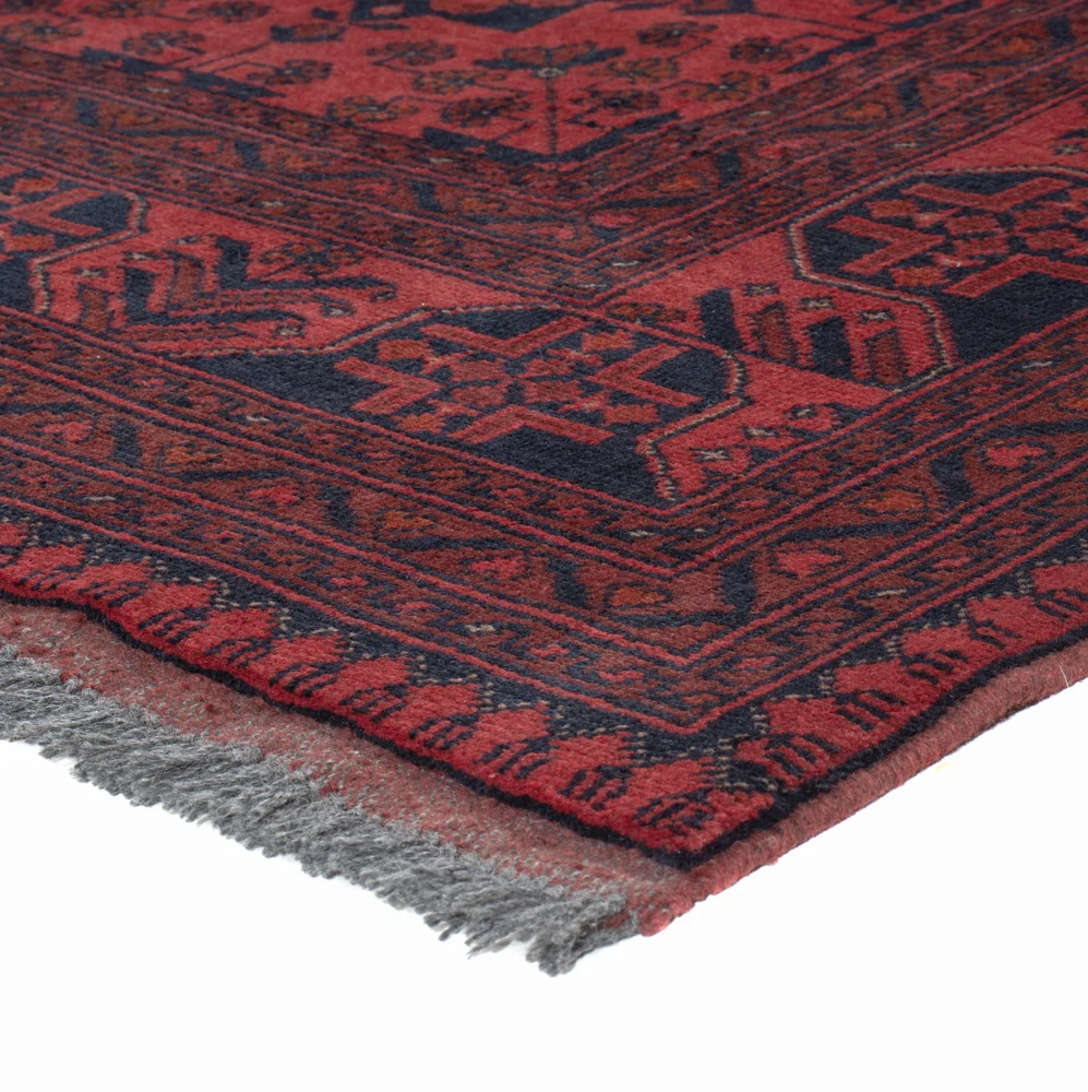 Afghanske tepper - Kunduz - 198 x 153 cm - rød
