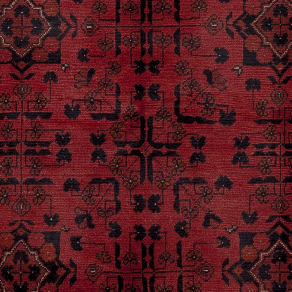 Afghanske tepper - Kunduz - 198 x 153 cm - rød