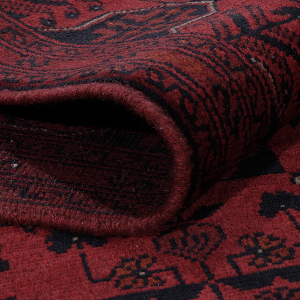 Afghanske tepper - Kunduz - 198 x 153 cm - rød