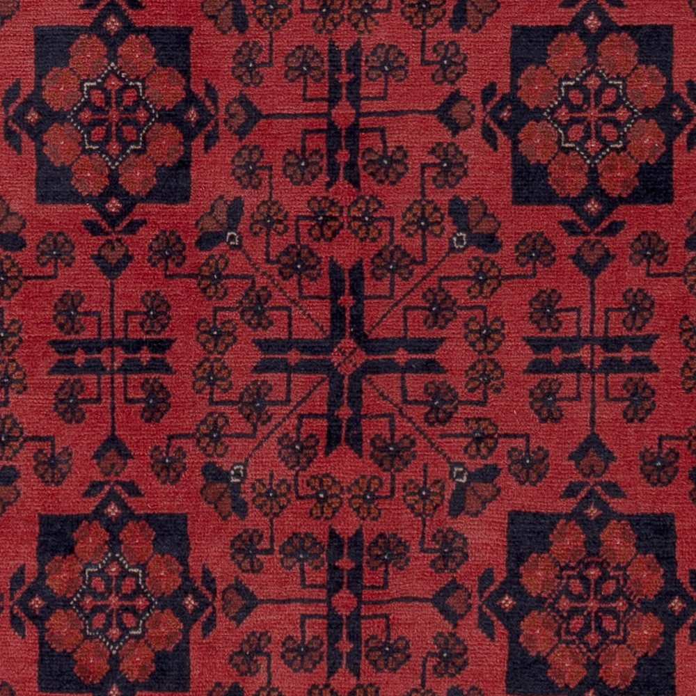 Afghanske tepper - Kunduz - 198 x 153 cm - rød