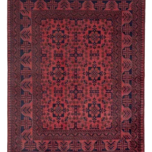 Afghanske tepper - Kunduz - 198 x 153 cm - rød