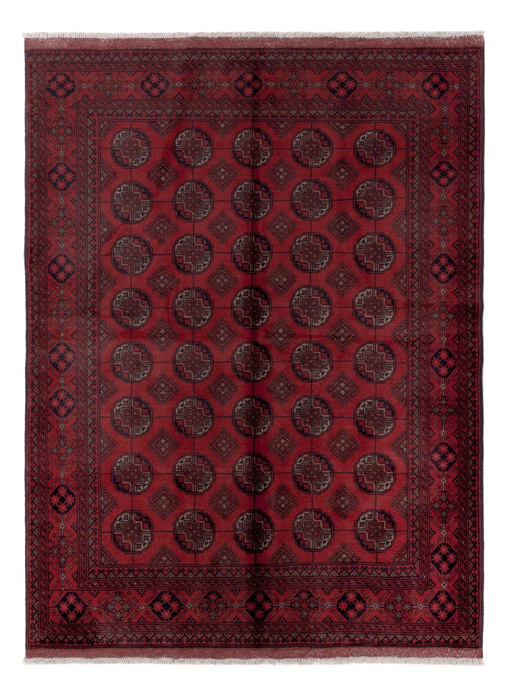 Afghanske tepper - Kunduz - 199 x 150 cm - rød