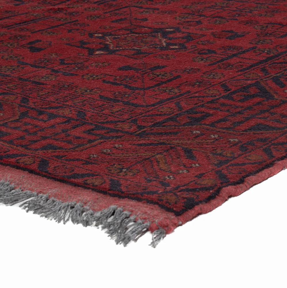 Afghanske tepper - Kunduz - 199 x 154 cm - rød