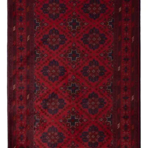 Afghanske tepper - Kunduz - 200 x 122 cm - rød