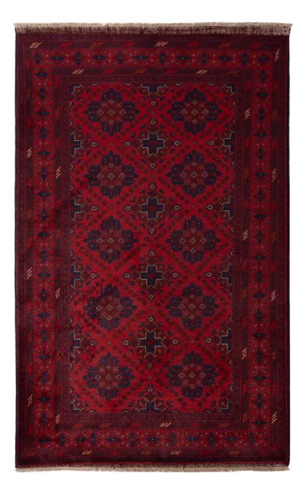 Afghanske tepper - Kunduz - 200 x 122 cm - rød