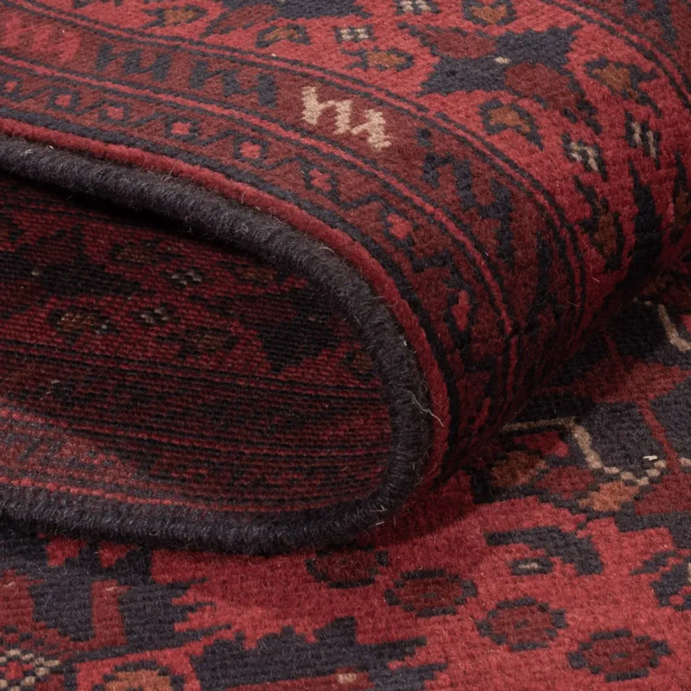 Afghanske tepper - Kunduz - 200 x 122 cm - rød