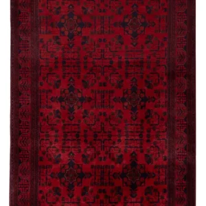 Afghanske tepper - Kunduz - 200 x 125 cm - rød