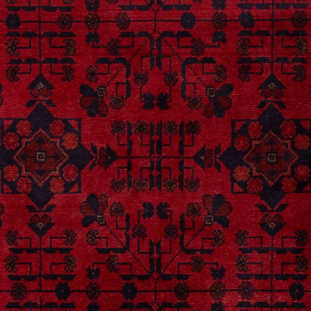 Afghanske tepper - Kunduz - 200 x 125 cm - rød