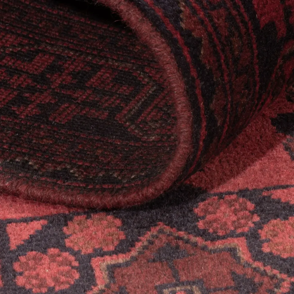 Afghanske tepper - Kunduz - 200 x 125 cm - rød