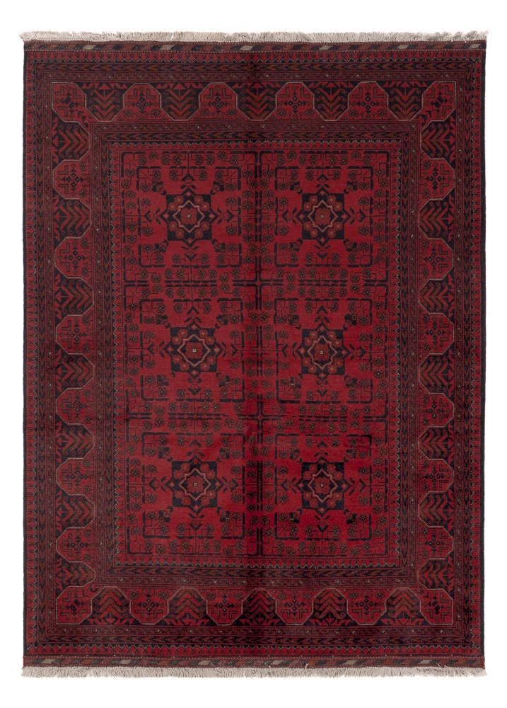Afghanske tepper - Kunduz - 200 x 145 cm - rød