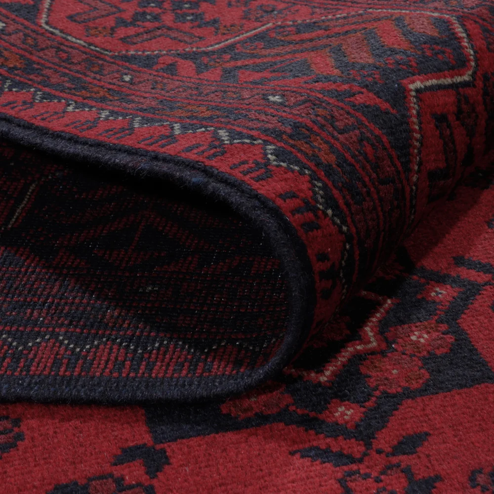 Afghanske tepper - Kunduz - 200 x 145 cm - rød