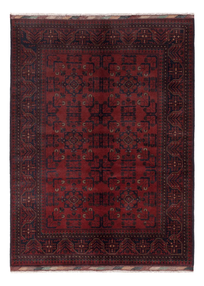 Afghanske tepper - Kunduz - 200 x 147 cm - rød