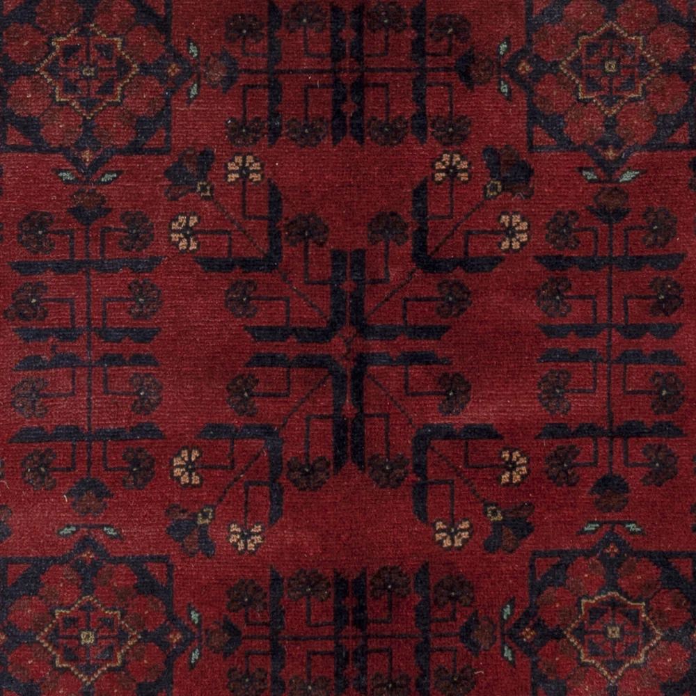 Afghanske tepper - Kunduz - 200 x 147 cm - rød