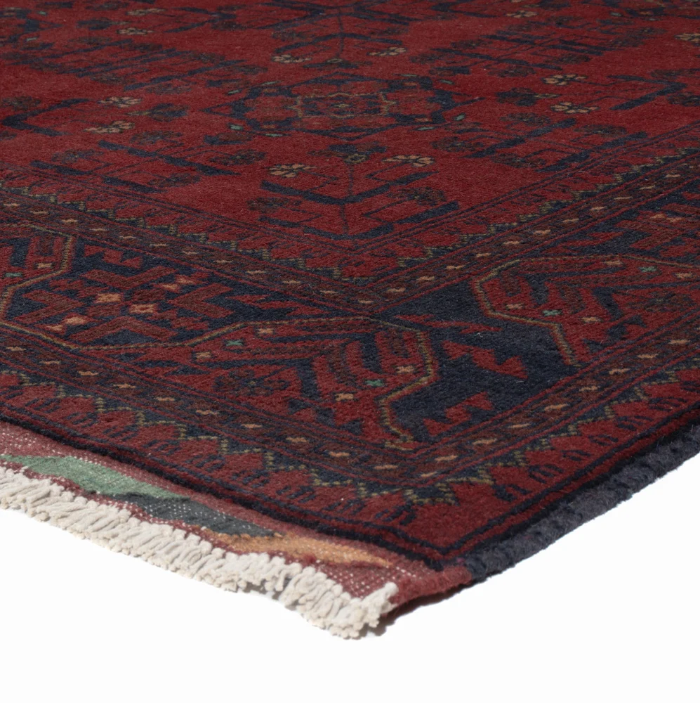 Afghanske tepper - Kunduz - 200 x 147 cm - rød