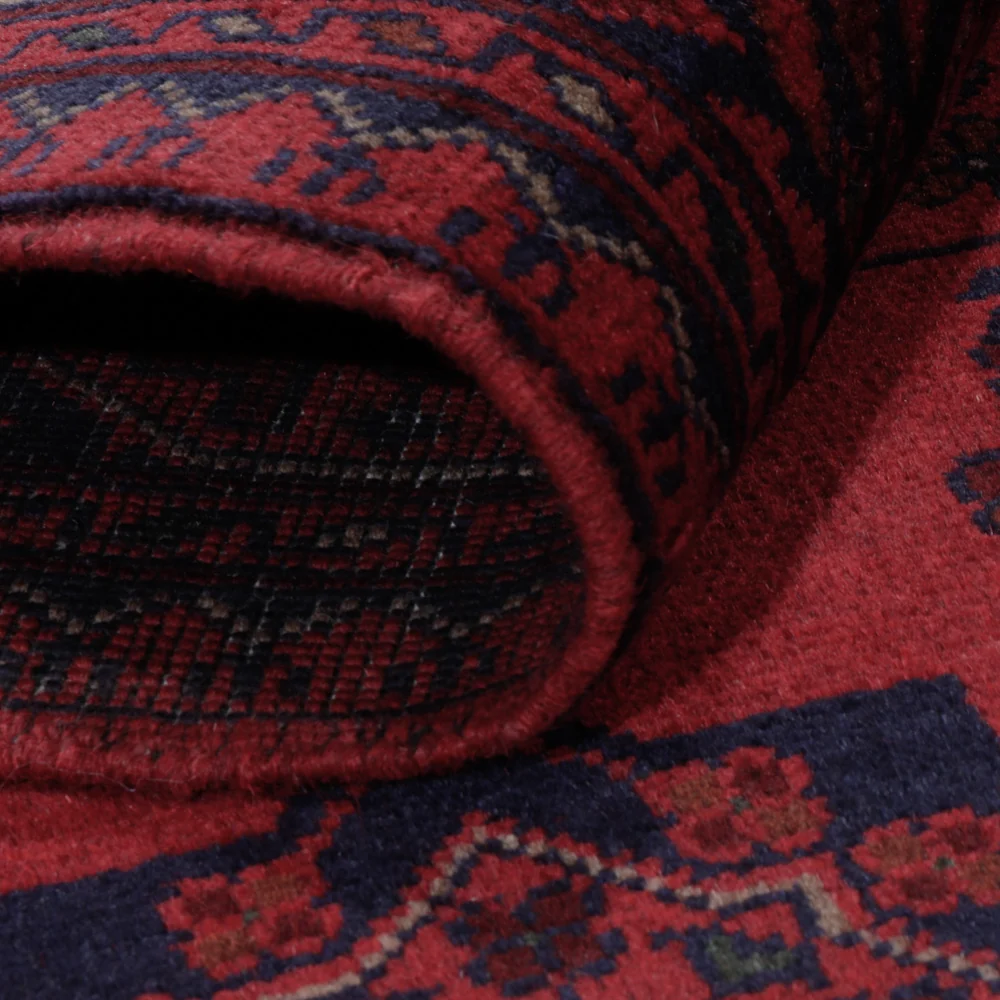 Afghanske tepper - Kunduz - 200 x 148 cm - rød