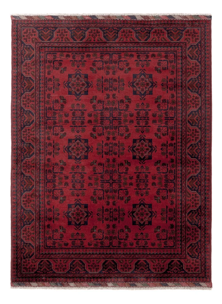 Afghanske tepper - Kunduz - 200 x 148 cm - rød
