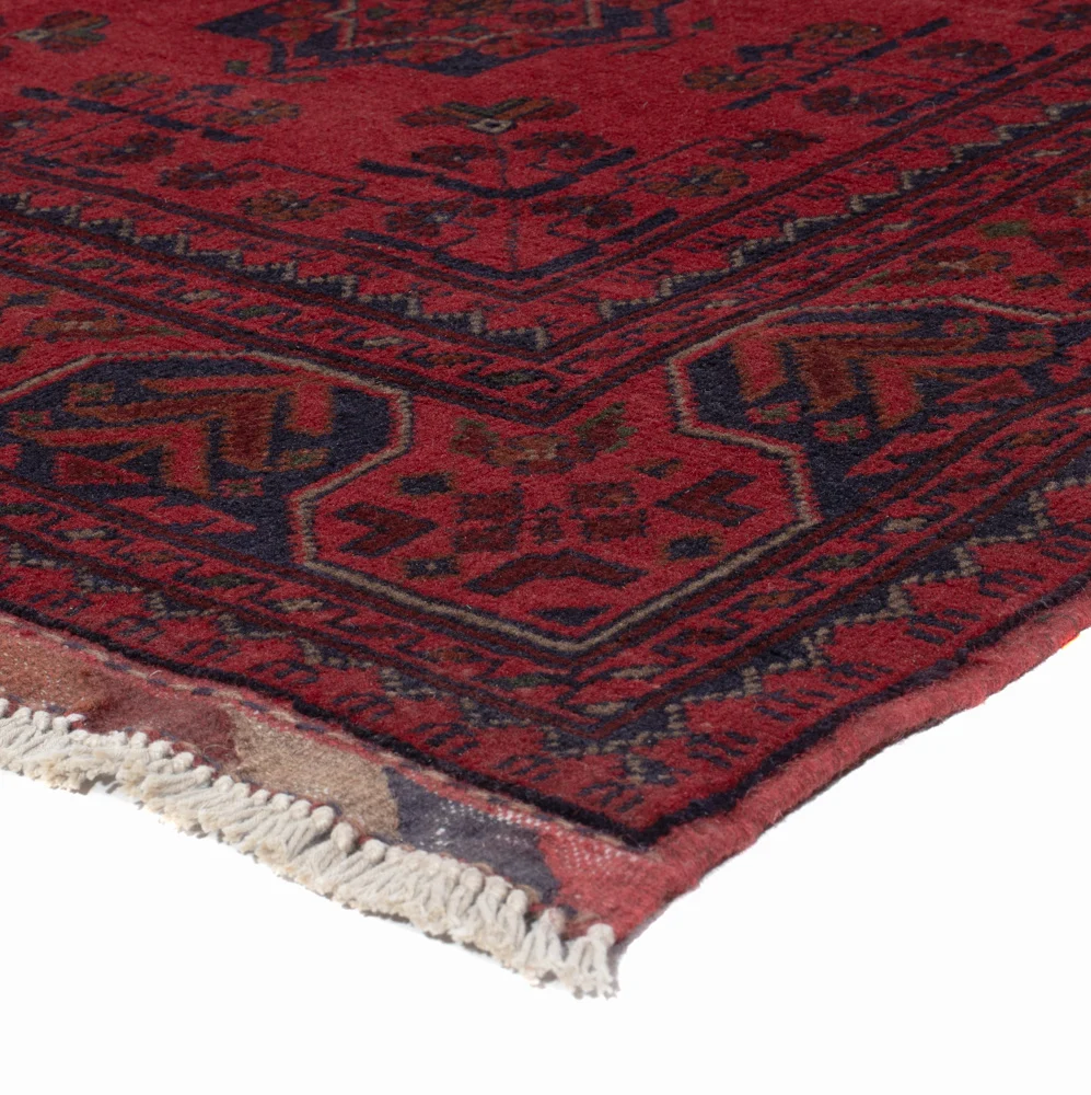 Afghanske tepper - Kunduz - 200 x 148 cm - rød