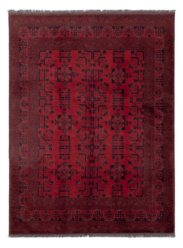 Afghanske tepper - Kunduz - 200 x 150 cm - rød