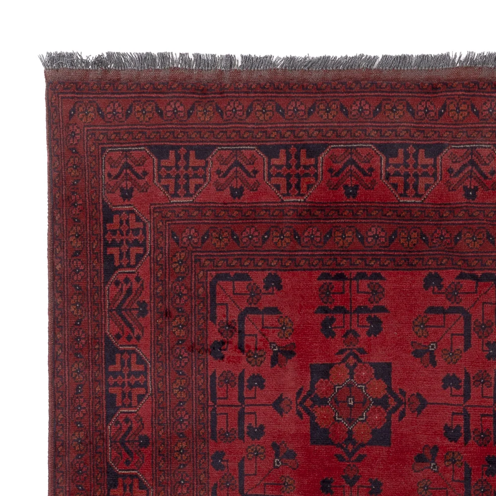 Afghanske tepper - Kunduz - 200 x 150 cm - rød