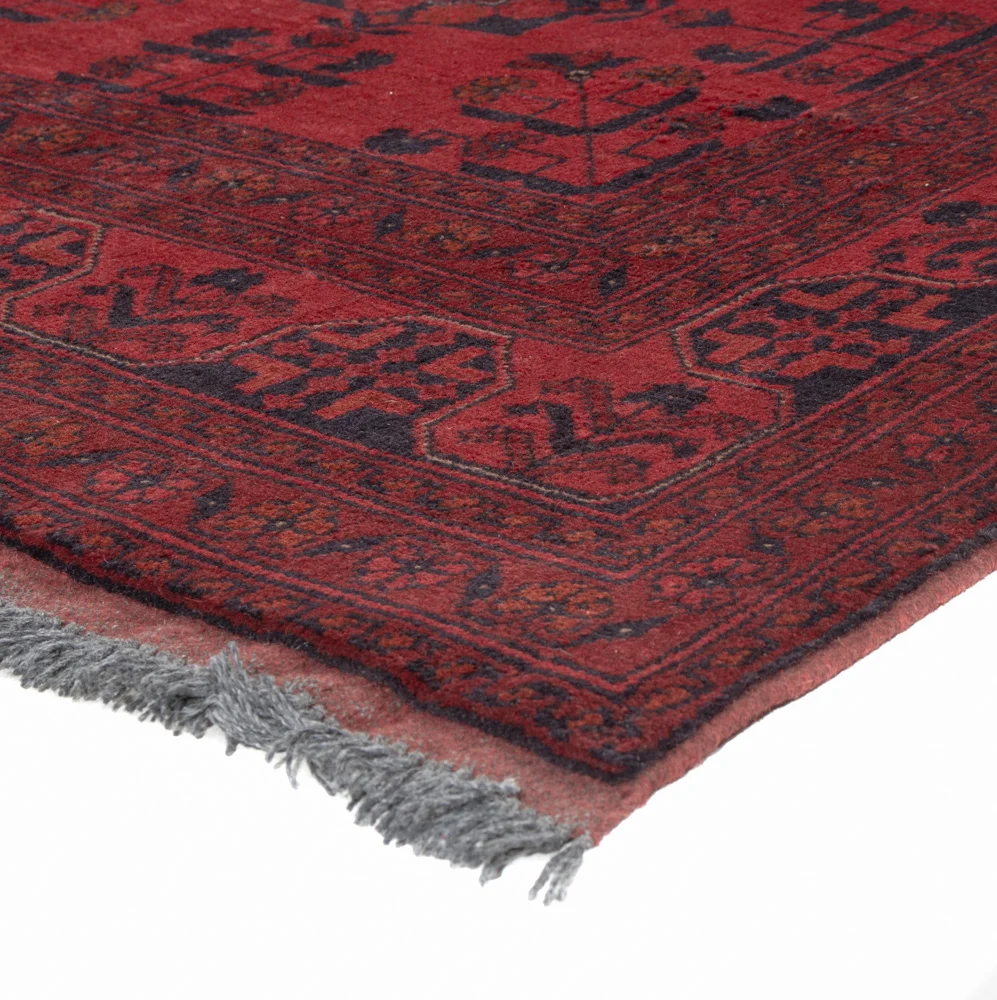 Afghanske tepper - Kunduz - 200 x 150 cm - rød