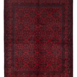 Afghanske tepper - Kunduz - 200 x 151 cm - rød