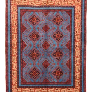 Afghanske tepper - Kunduz - 200 x 151 cm - rød
