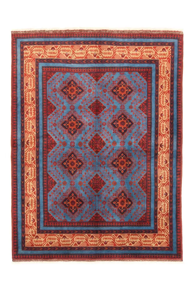 Afghanske tepper - Kunduz - 200 x 151 cm - rød
