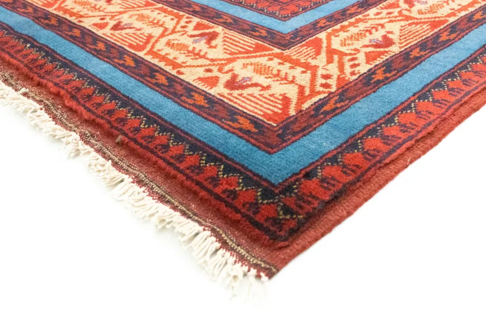 Afghanske tepper - Kunduz - 200 x 151 cm - rød
