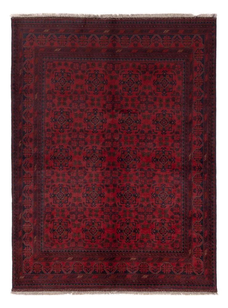 Afghanske tepper - Kunduz - 200 x 151 cm - rød