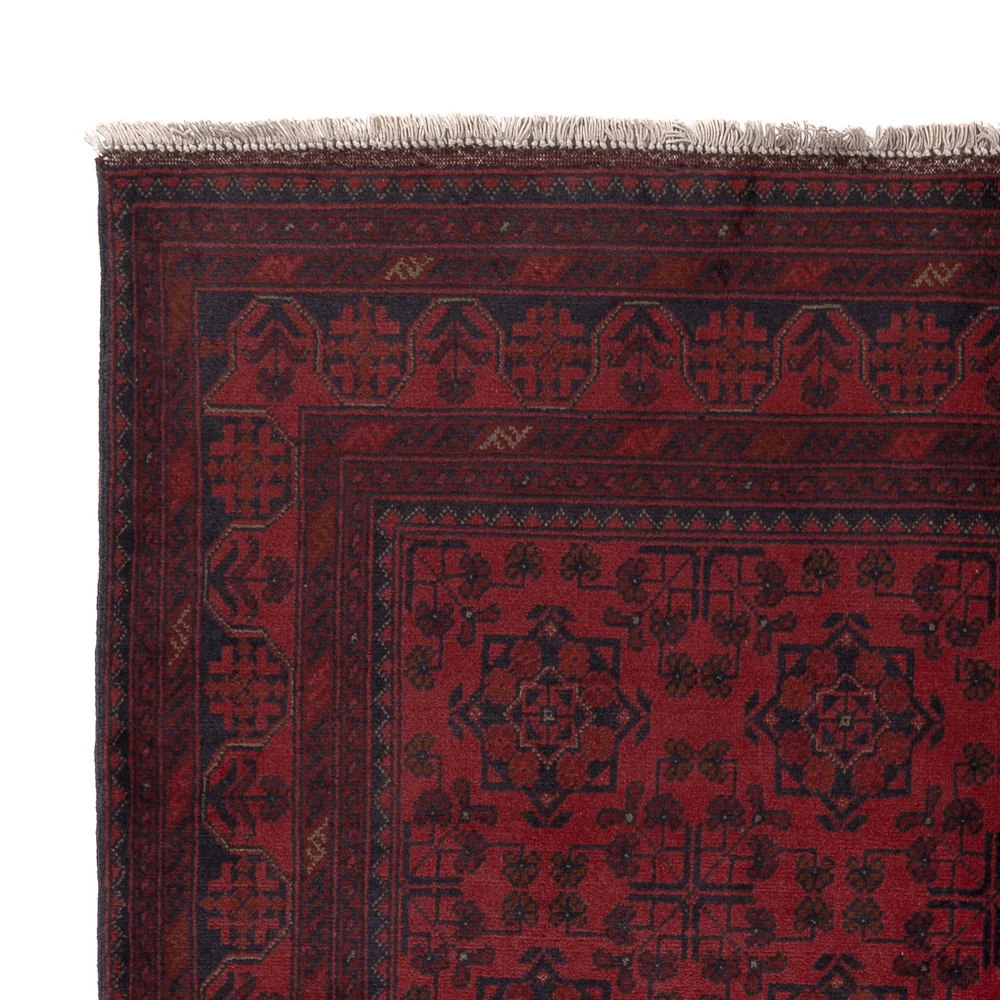 Afghanske tepper - Kunduz - 200 x 151 cm - rød
