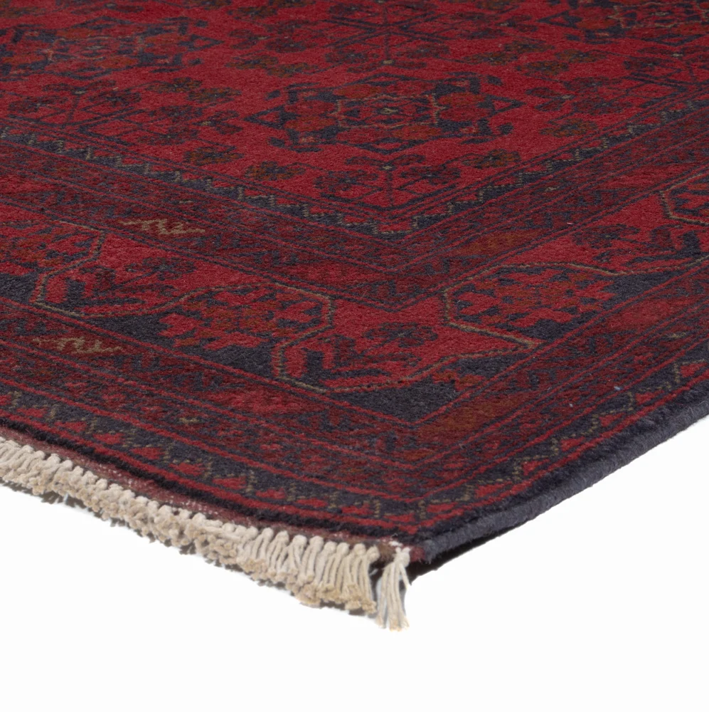 Afghanske tepper - Kunduz - 200 x 151 cm - rød