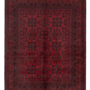 Afghanske tepper - Kunduz - 200 x 152 cm - rød
