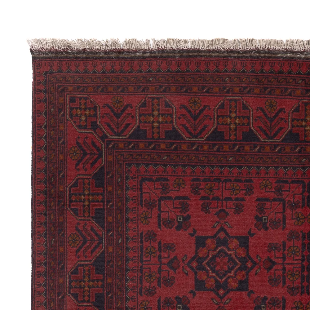 Afghanske tepper - Kunduz - 200 x 152 cm - rød