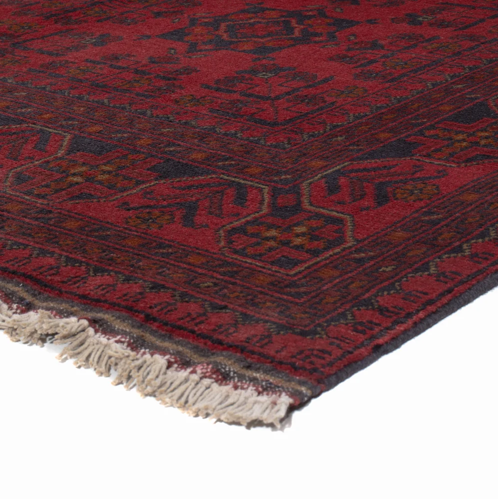 Afghanske tepper - Kunduz - 200 x 152 cm - rød