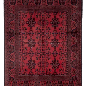 Afghanske tepper - Kunduz - 200 x 153 cm - rød