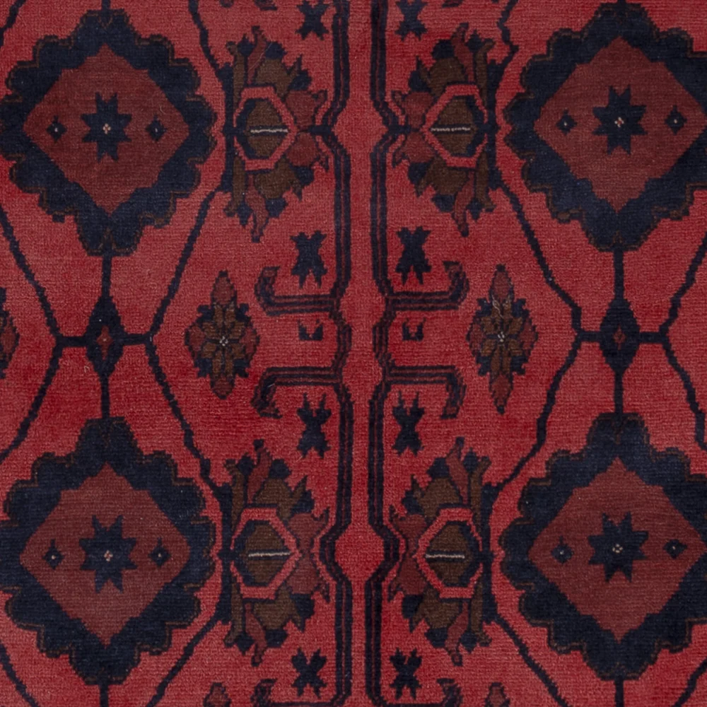 Afghanske tepper - Kunduz - 200 x 156 cm - rød