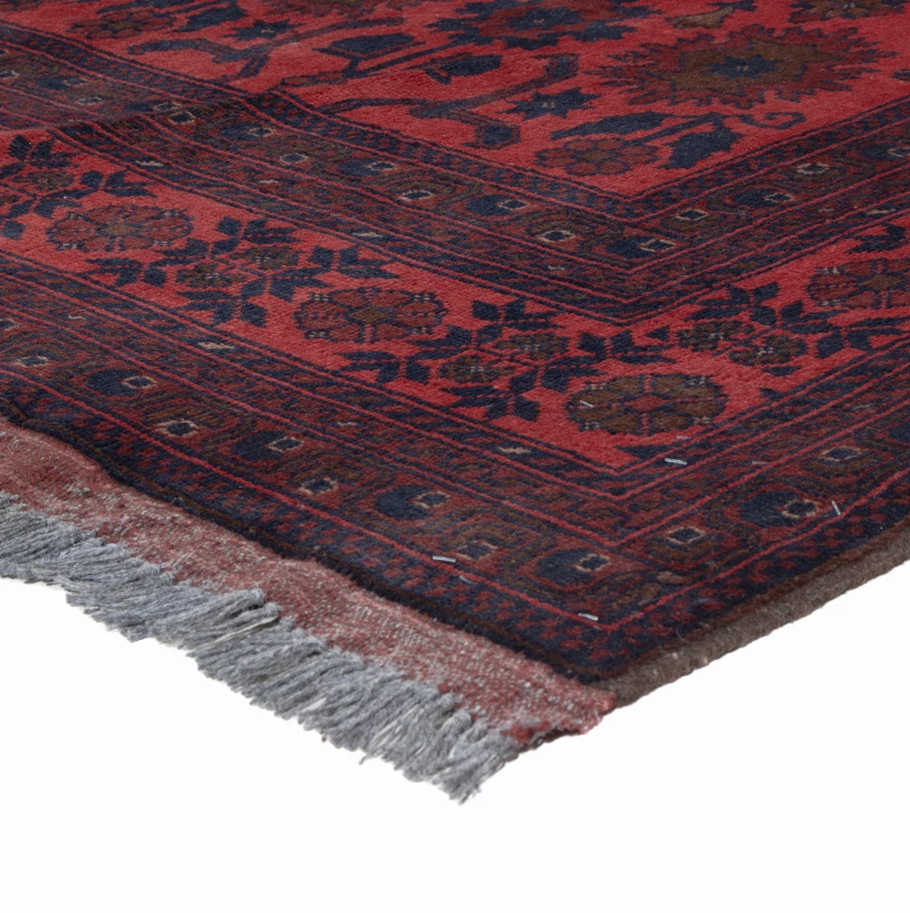 Afghanske tepper - Kunduz - 200 x 156 cm - rød