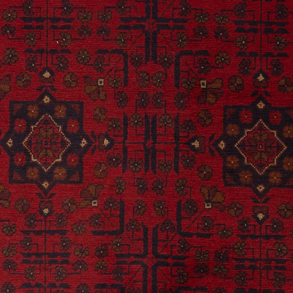 Afghanske tepper - Kunduz - 201 x 126 cm - rød